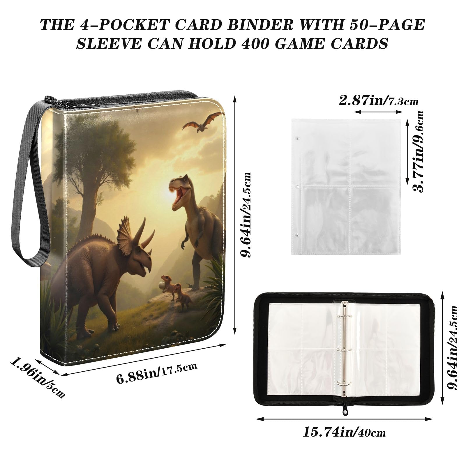 Amazon.com: OTVEE Card Binder 4 Pocket, Trading Card Binder Holder