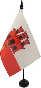 AZ FLAG - Mini Drapeau USA 13 étoiles Betsy Ross De Table - 15x10 Cm - Drapeau Américain De Bureau 100% Polyester Avec Hampe Pointe Dorée 25cm