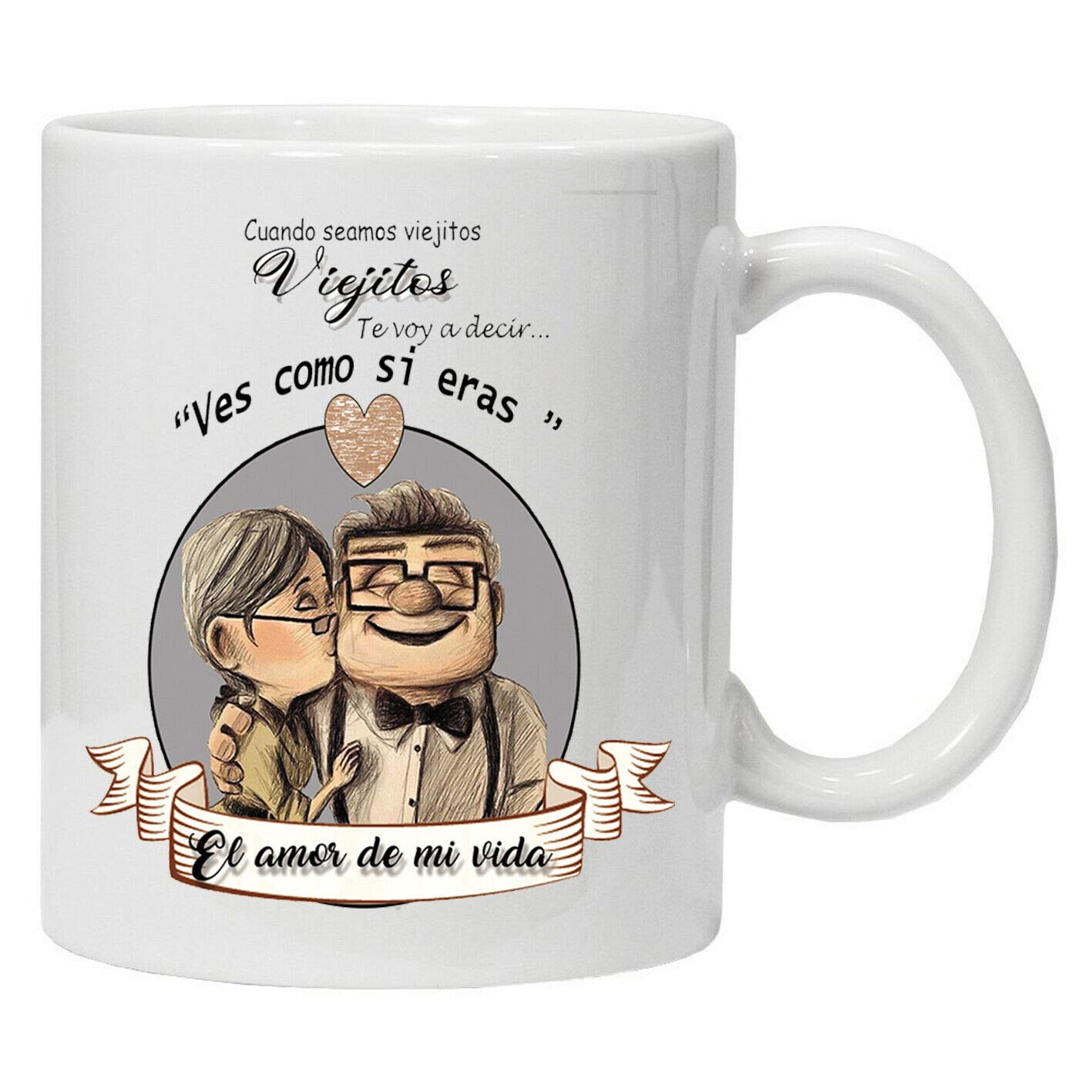 MQP Taza Regalo Enamorados-Ves como si ERAS el Amor de mi Vida?Regalo de Parejas