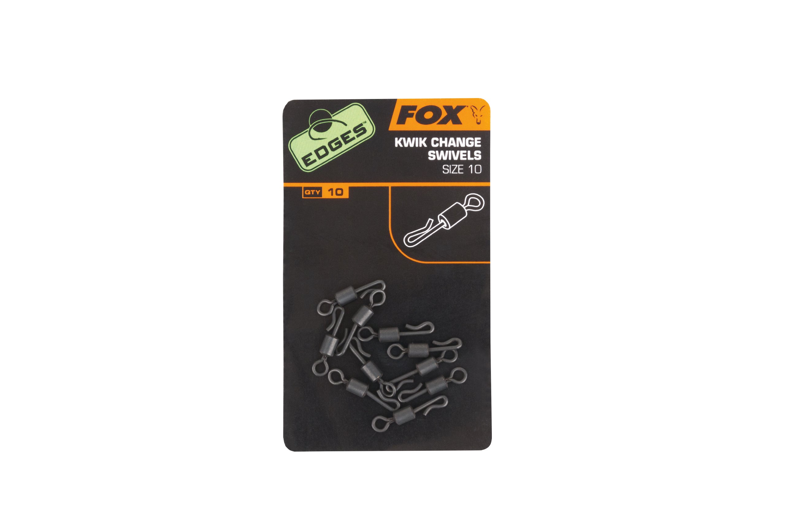 Fox Edges Kwick Change Swivels Size 7/10 Size 10