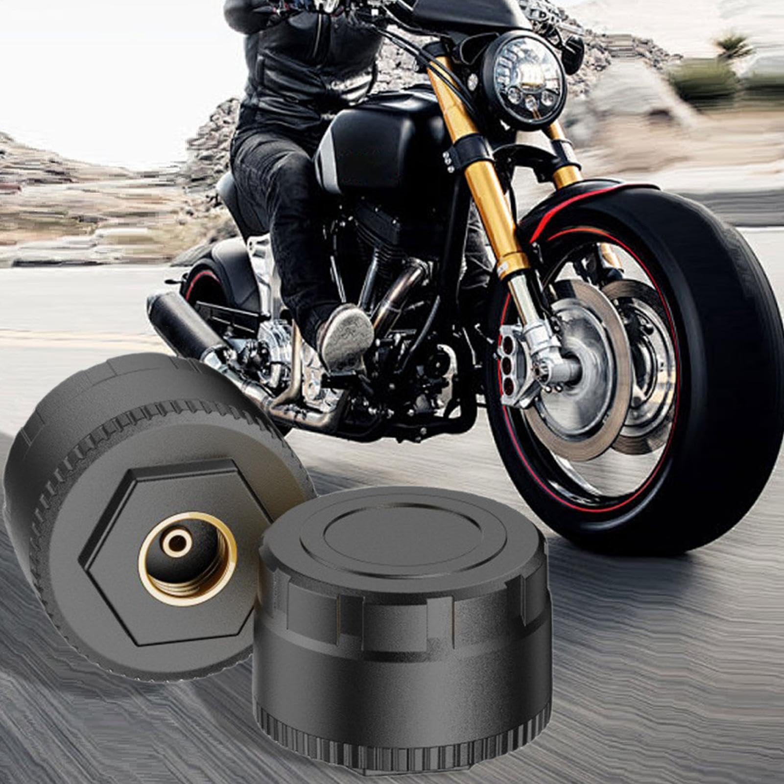 Manómetro de presión de neumáticos preciso Inalámbrico de Monitoreo de | de Monitoreo de Presión de Neumáticos Para Moto Scooter Todoterreno y