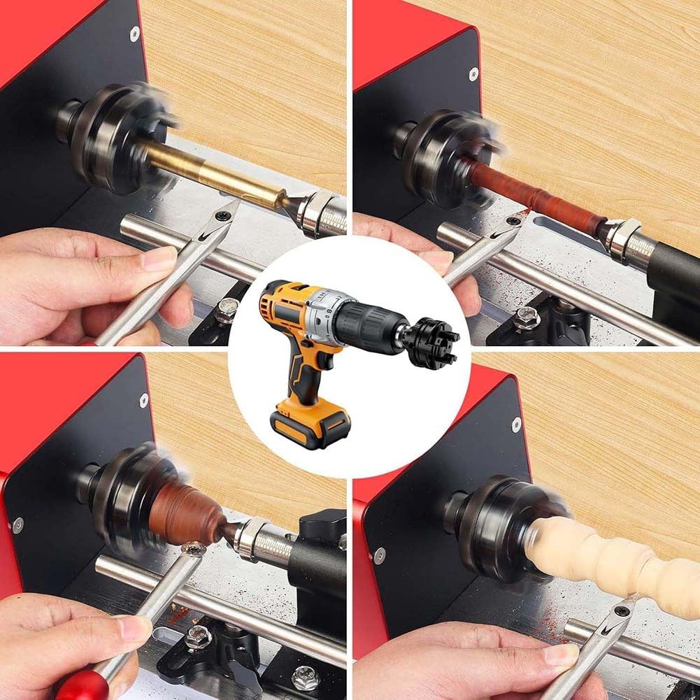 SPORTARC Mini mandrin de tour de 5,1 cm, mandrin à 3 mâchoires auto-centrant, filetage M18 x 1,5 pour ArtyMaster WM101, alliage d'acier