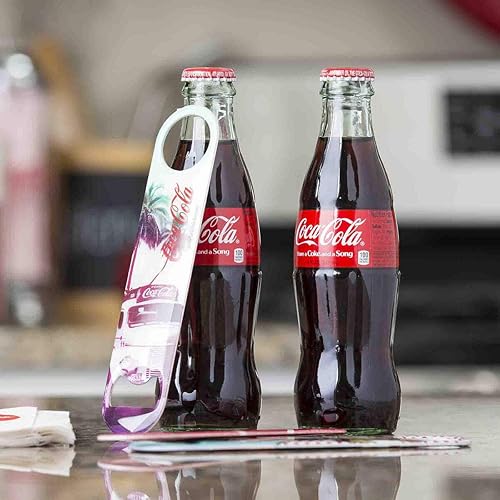Miniatura 3 de Tablecraft Coca-Cola Vintage Logo "Beach" Abrebotellas Plano, Rojo