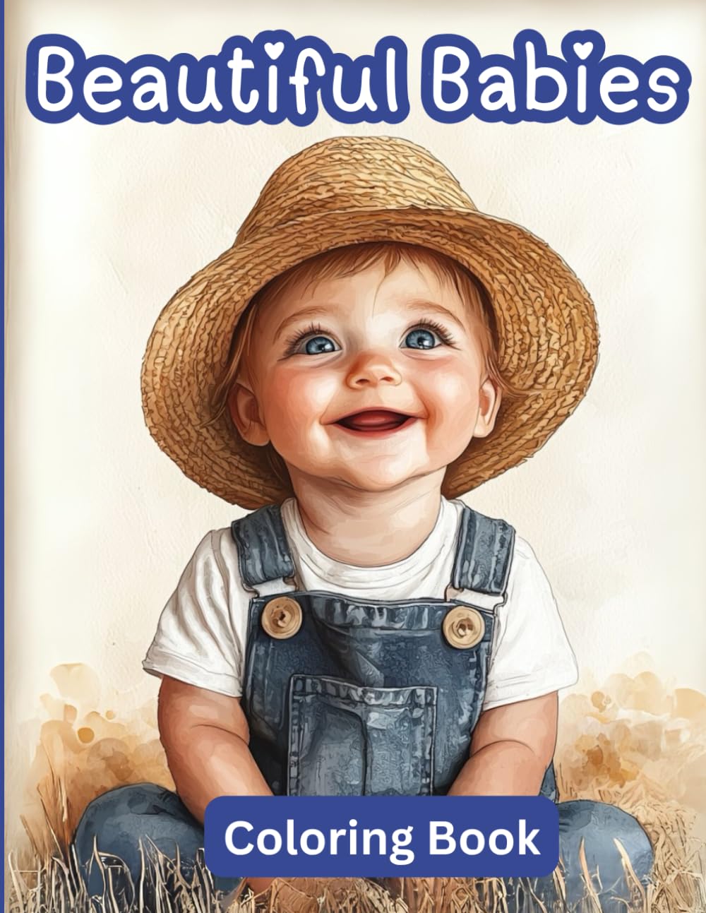 Beautiful Babies Coloring Book: Adorable Baby Grayscale Coloring Pages for Teens and Adults, Advanced Coloring for Relaxation and Creativity