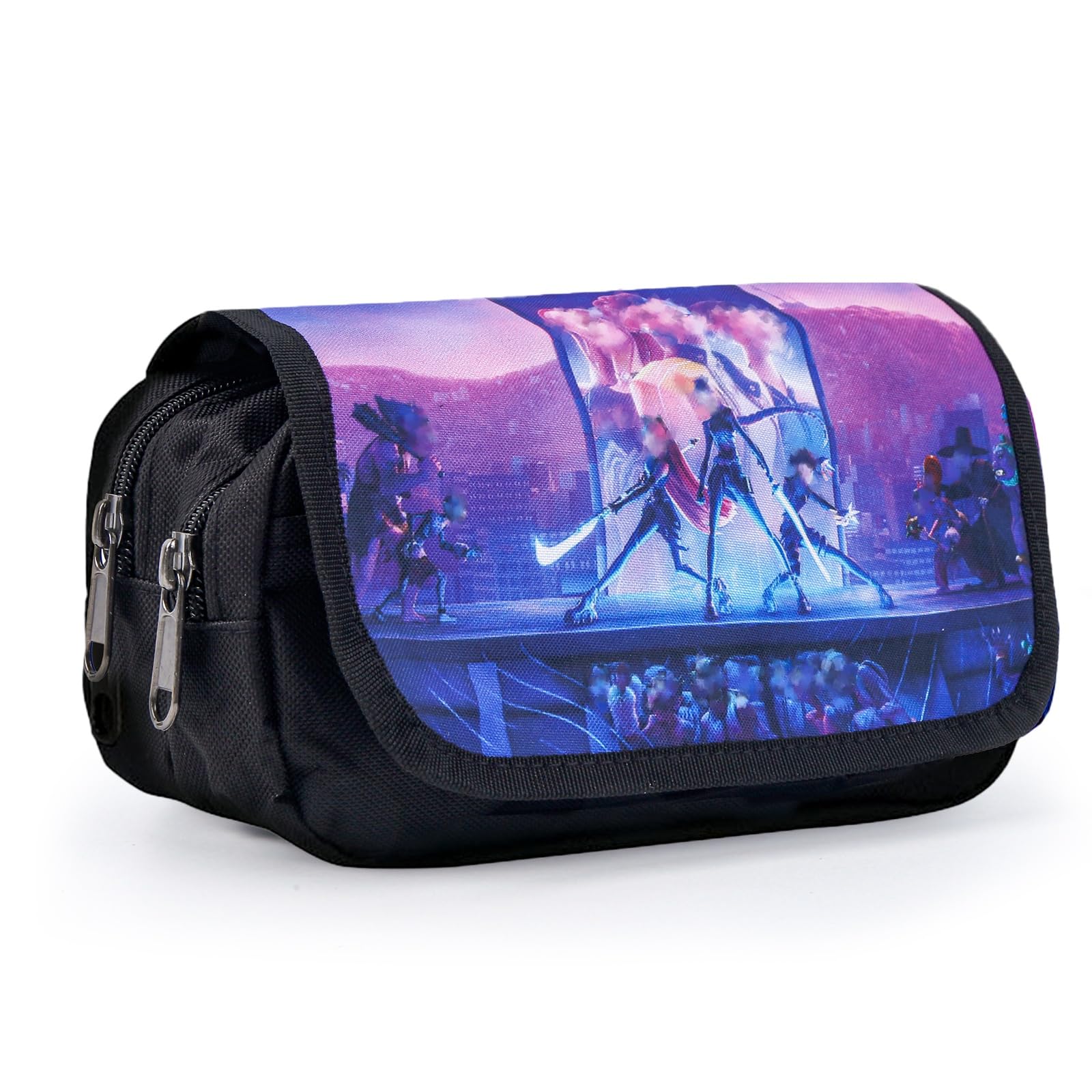 NTGFU Pencil Case for Girls - Large Capacity Waterproof Material Stationery Organiser, Cute Anime Theme Pen Case for School Office Home, Gift for Children Teenagers Adult Fans