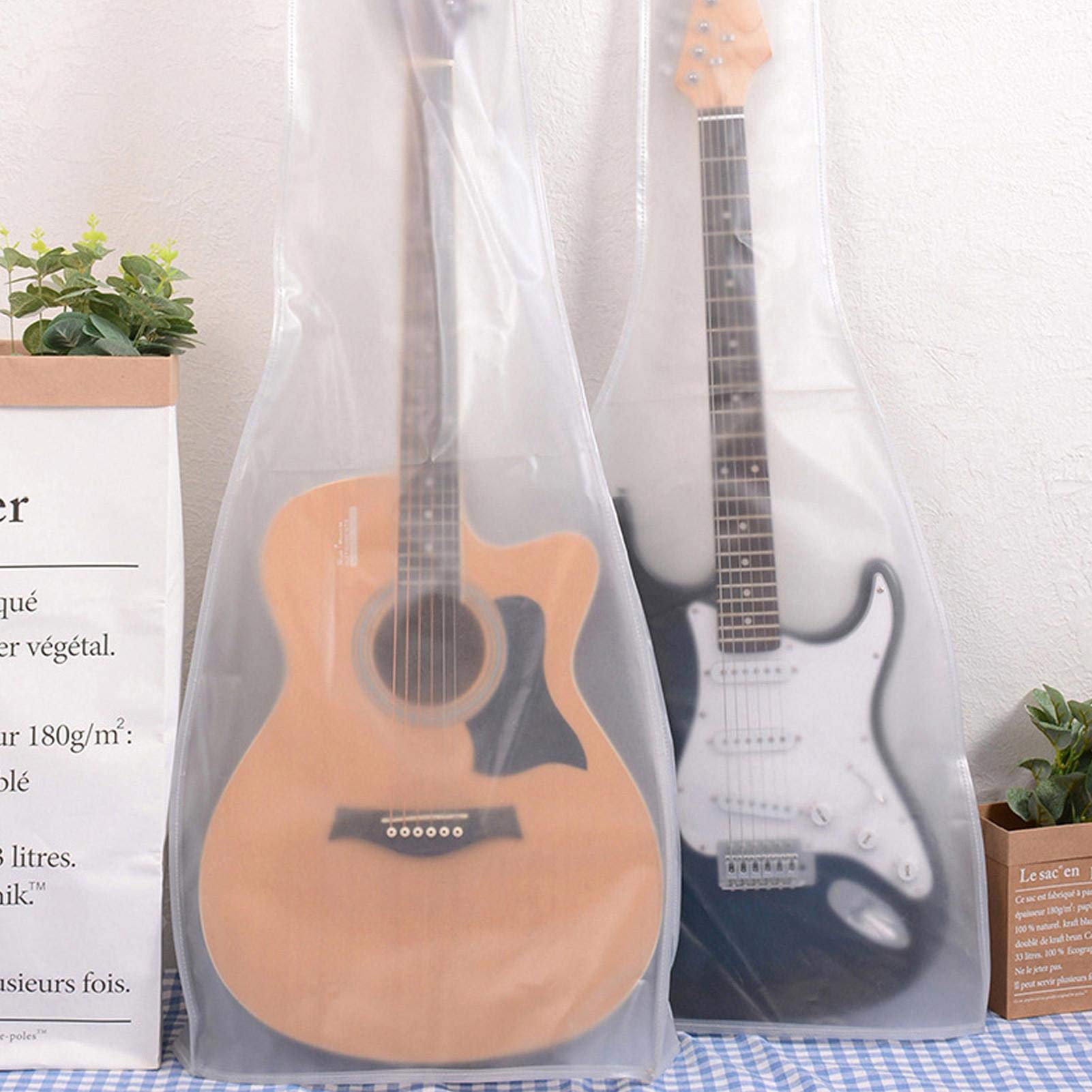 Custodia antipolvere per chitarra, anti-polvere, per chitarra elettrica, custodia per chitarra, sacchetto antipolvere lavabile, anti-polvere, per chitarra folk e chitarra elettrica