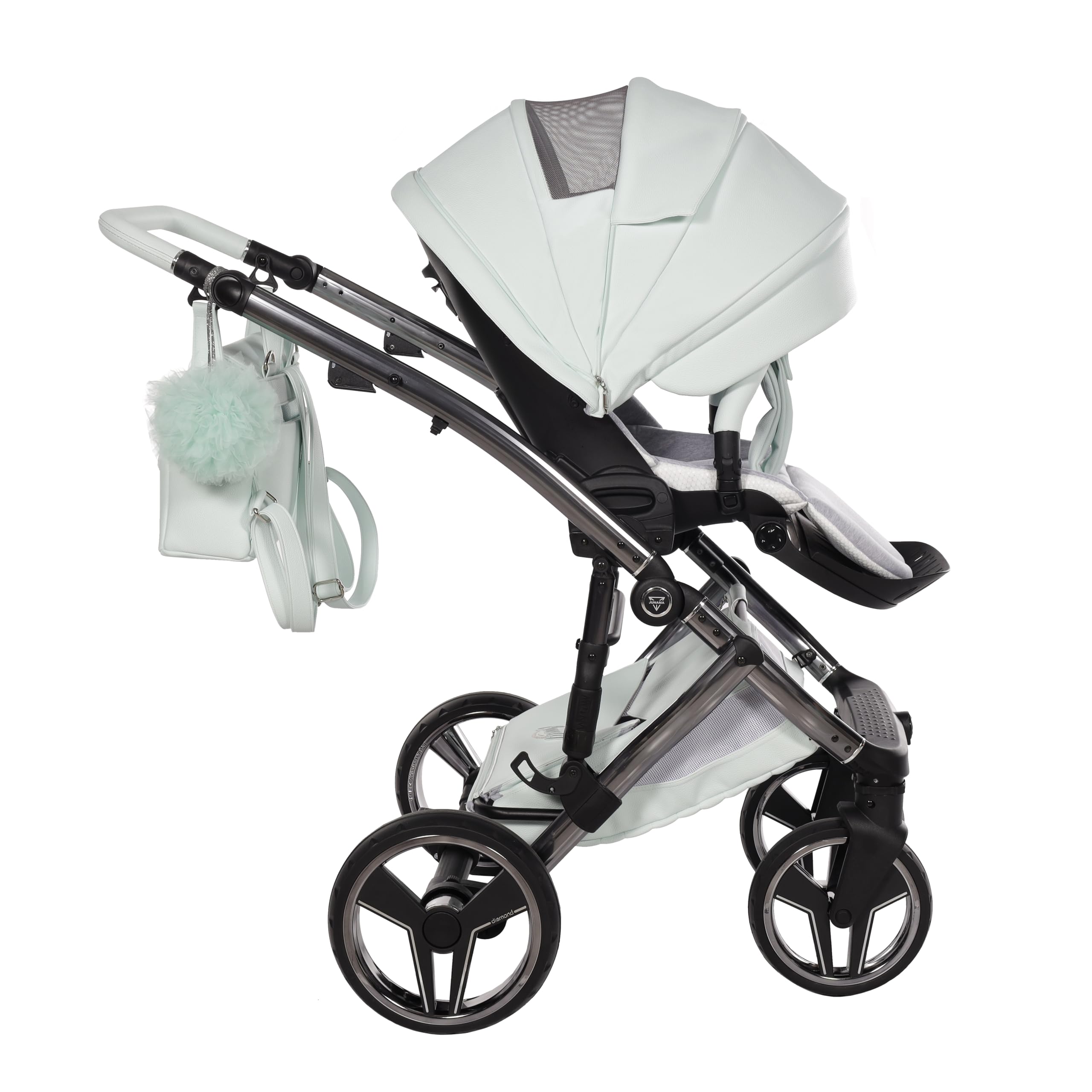 Junama Passeggino Candy 2in1 3in1 4in1 (04 - menta, 4in1 con base ISOFIX)