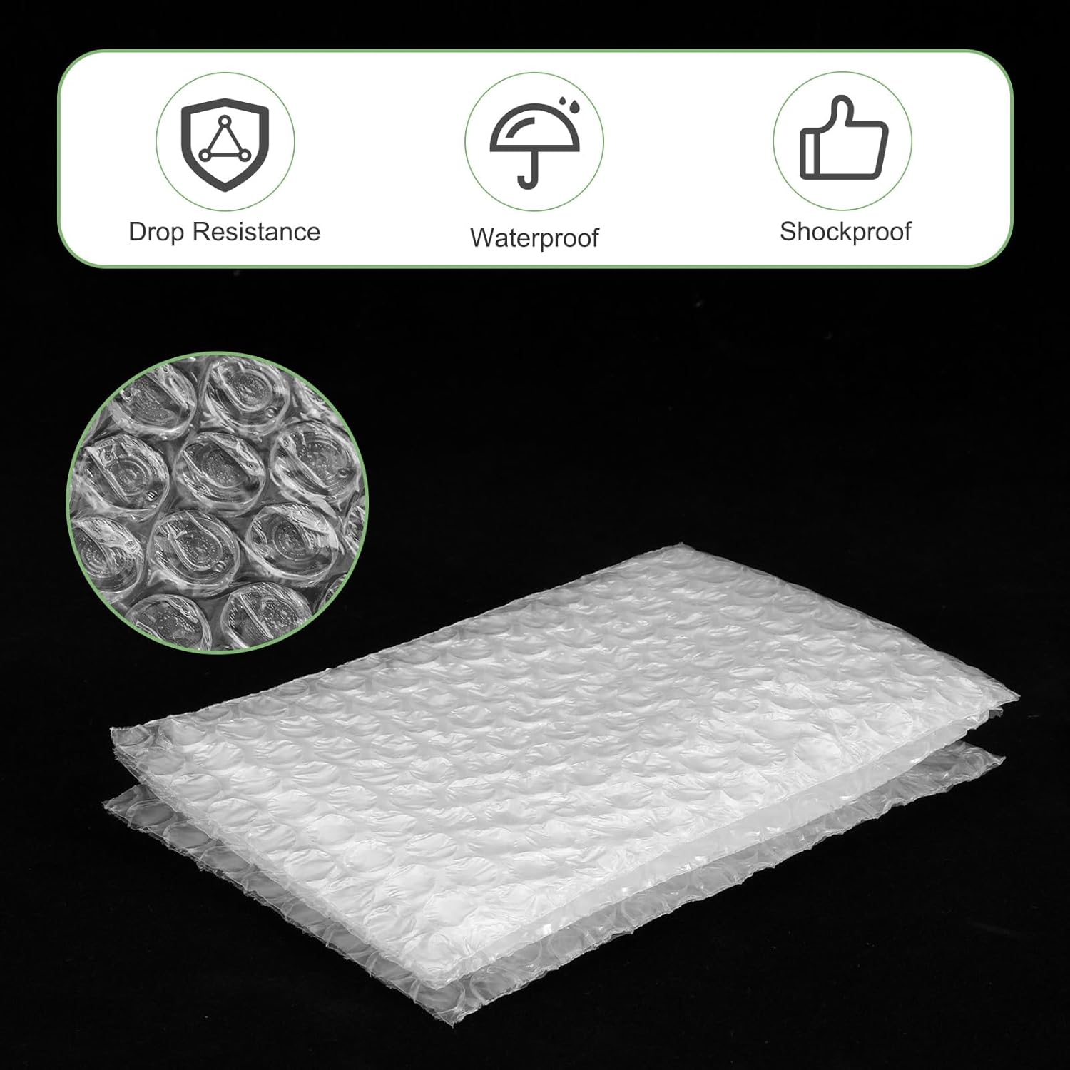 200 Pack 4"x 6" Small Bubble Wrap Pouches, Clear Double Walled Bubble Wrap Pouches for Packing, Thickening Bubble Cushioning Bags for Moving, Shipping, Storage