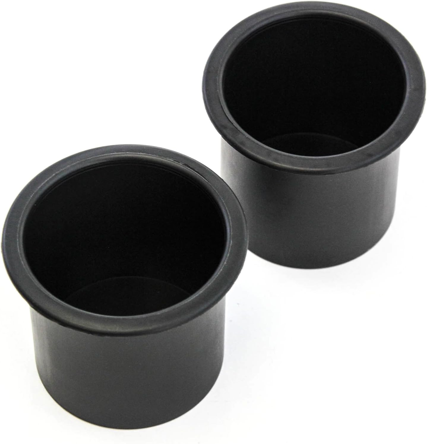 2 Cup Holders Plastic Recessed Insert for Boat RV Car Truck Sofa Game Table and More