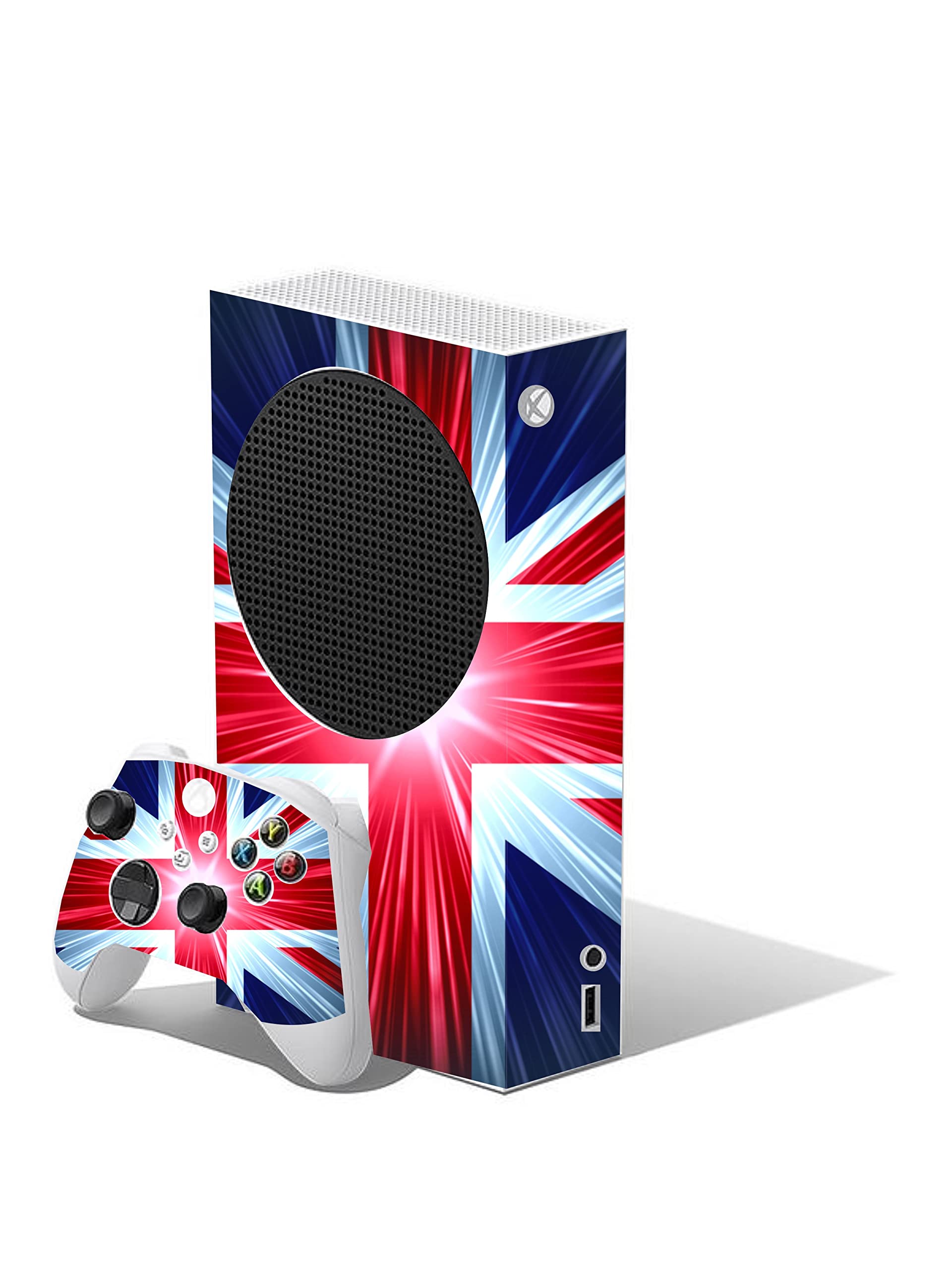 Football Custom Vinyl Skins for Xbox Series S, Wrap Decal Cover Stickers for Xbox Series S Console Controller (Football) — view 6