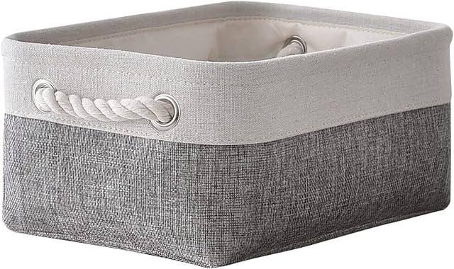 Amazon Brand - Umi Storage Boxes, Storage Baskets for Organizing Storage Cubes for Toy Box Storage with Handles (1 Pack 30 × 20 × 13 cm)