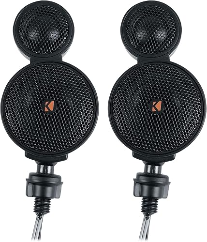 Miniatura 2 de KICKER 47KSMT2504 - Altavoces de componente para tablero de instrumentos de automóvil de doble cápsula de 50 vatios y 2.5 pulgadas con Rockville
