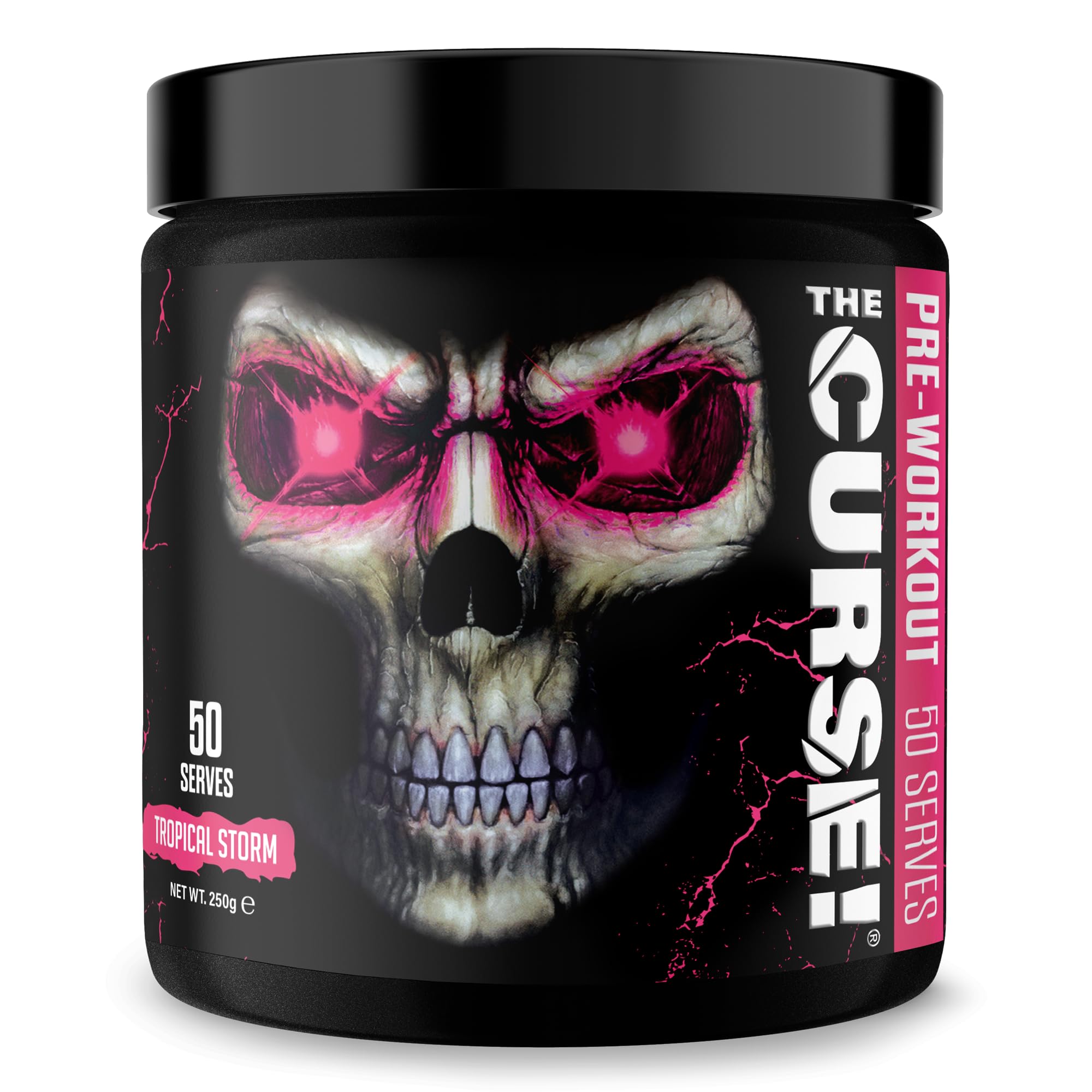 JNX Sports The Curse! Pre-Workout Pulver – Tropensturm, 250 g | Energie, Fokus & Ausdauer-Booster | Beta-Alanin, Kreatin, L-Citrullin, Koffein