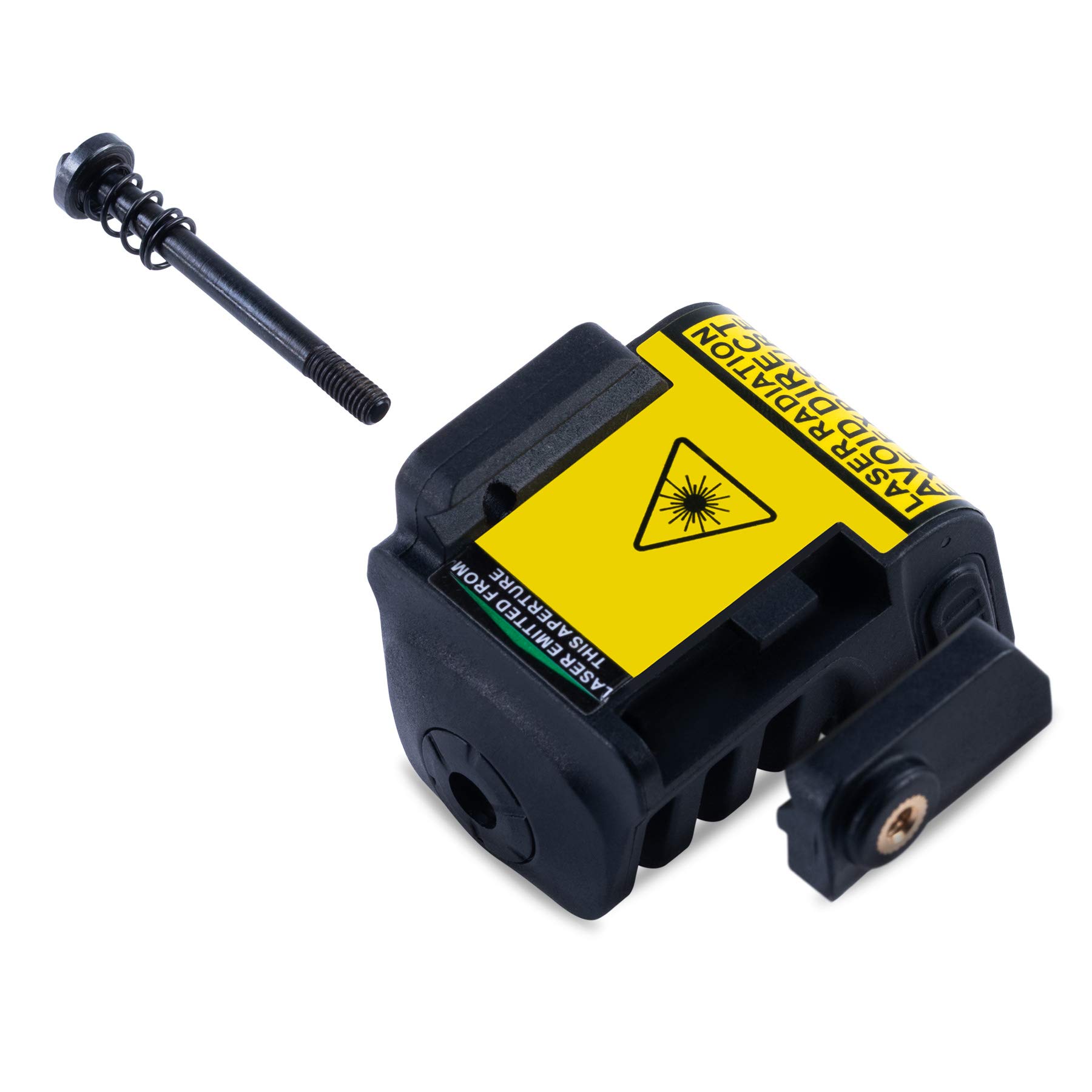 Pinty Green Laser Sight Sub Compact Tactical Rail Mount Low Profile 980' Laser Spotting Scope Less Than 5mW Built-in USB Rechargeable Battery for Pistol Rifle Handgun Gun