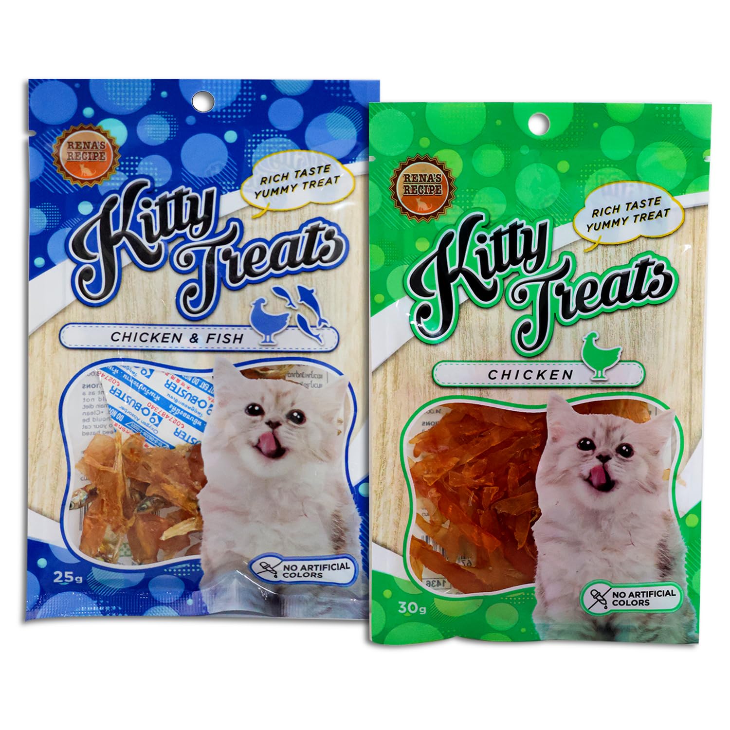 Cataholic Kitty Treats Cat Treat Combo for Cats & Kittens-(Spiral Soft Chicken & Fish, 25g and Chicken Jerky Slice, 30g), Perfect for Training & Rewards (B08KHKBDV4) Amazon Price History, Amazon Price Tracker