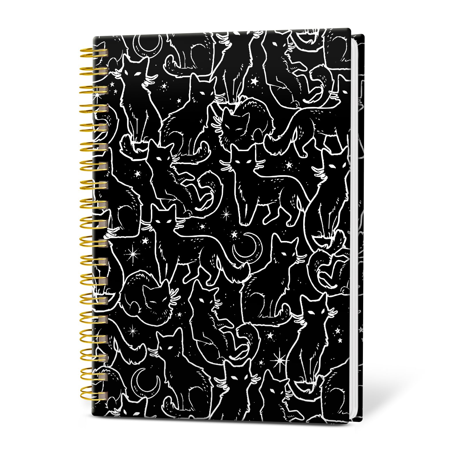 KZYVFNPQ Spiral Journal Notebook for Women Men, A5 Cute Hardcover Lined Notebook with Strong Binding,College Ruled Notebook for Office Work Writing,