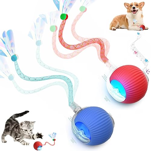 2 Packs Speed 2.0 Tail Interactive Cat Toys for Indoor