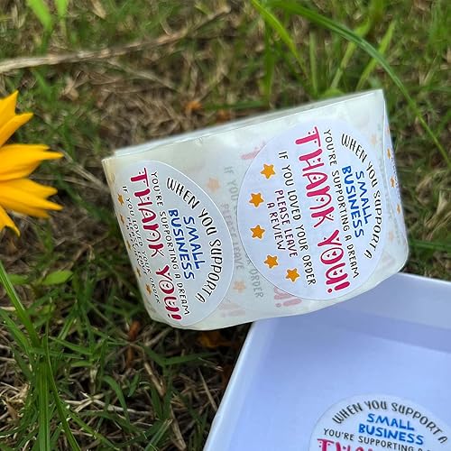 Miniatura 7 de Krinisou Calcomanías de agradecimiento para pequeñas empresas, 1.5 pulgadas, calcomanías de agradecimiento por tu pedido, calcomanías para paquetes