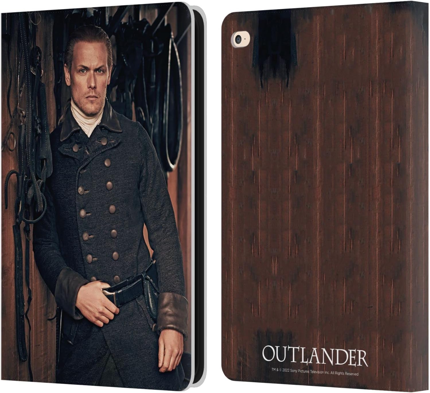 Head Case Designs Officially Licensed Outlander Jamie Fraser Season 6 Characters Leather Wallet Case Compatible with Apple iPad Air 2 (2014)