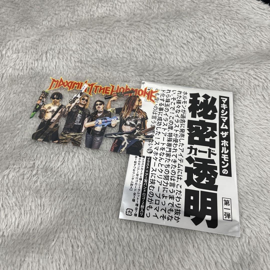 【匿名配送】マキシマム ザ ホルモン　秘密カード透明 2枚セット マキシマムザホルモン 秘密カード透明 2枚(アー写/シークレット