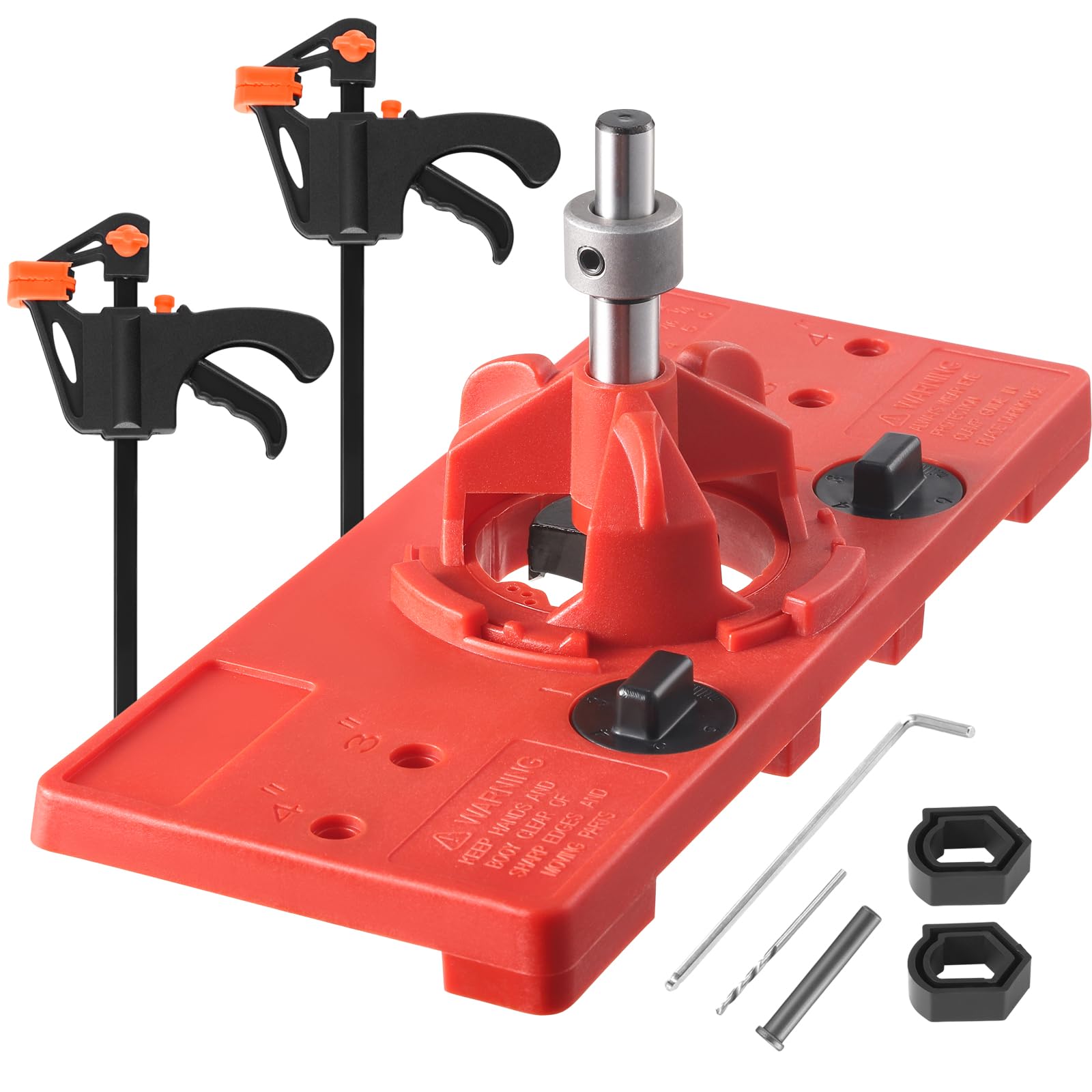 Bohrschablone Für 35 Mm Topfscharniere – Inkl. Forstnerbohrer & Mini-Zwingen