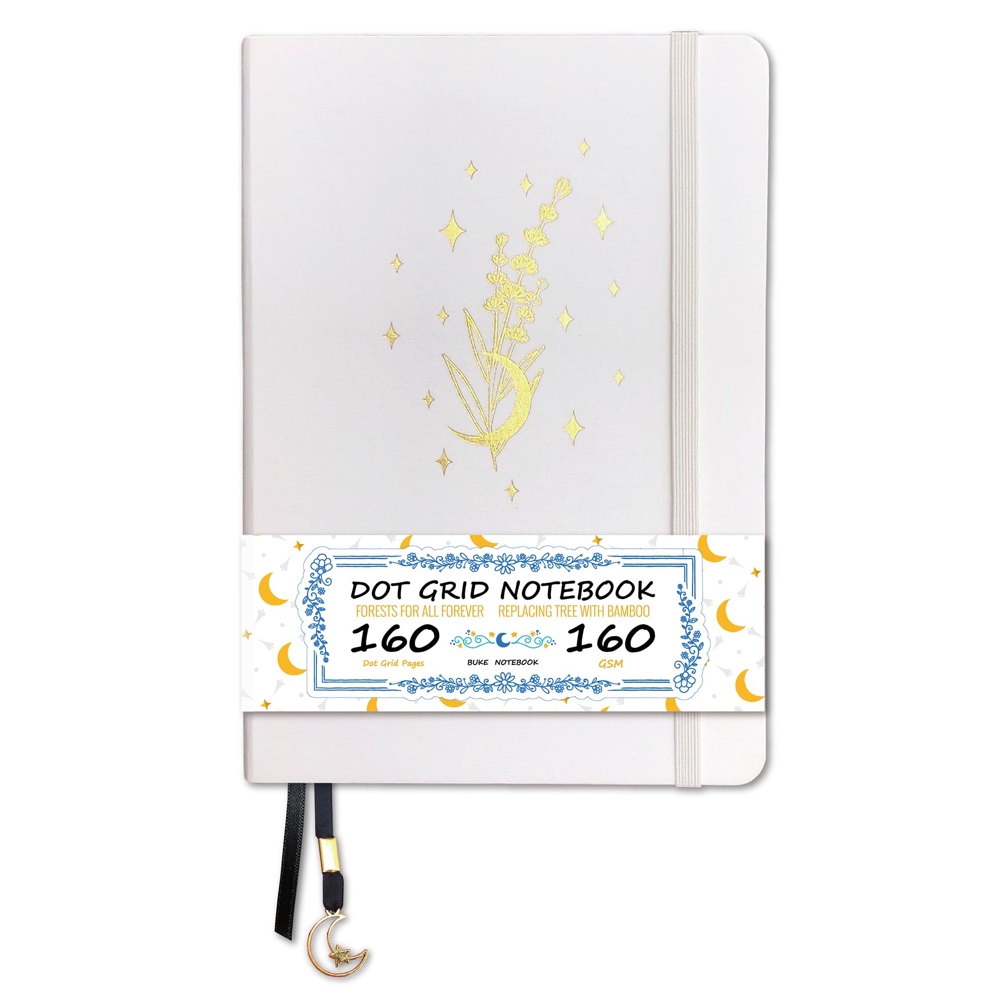 Cuaderno Punteado BUKE A5 para Bullet Journal con Papel de 160g