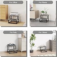 Vista 24 de Taburete de pie para adultos y niños, taburete resistente para armario, taburete de pie resistente para cocina, baño, dormitorio, soporta hasta 500