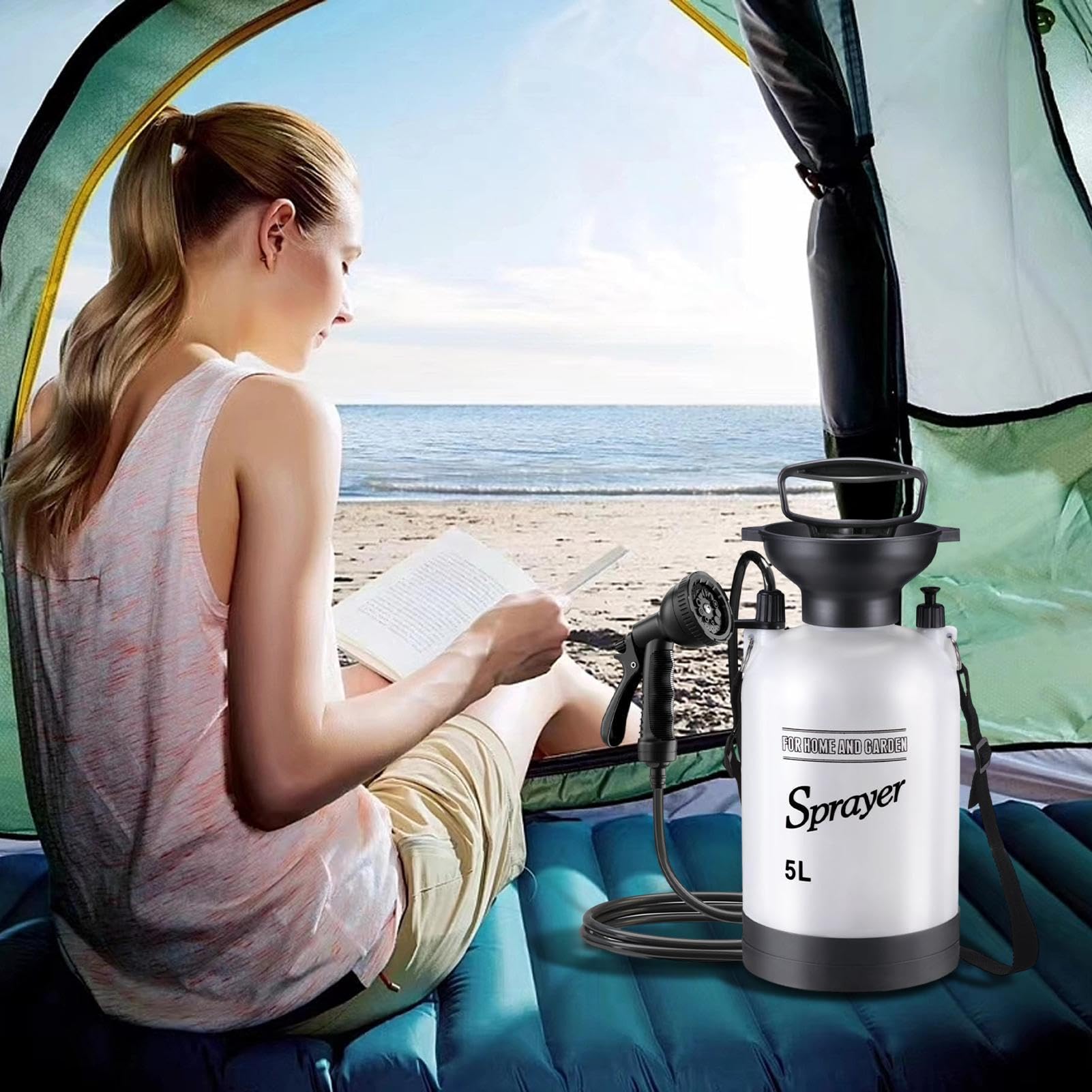 Tragbare Dusche | Reise Camping Dusche Wasserpumpe | Waschspritzer Outdoor Zubehör Für Haustierbad Und Pflanzenbewässerung Sowie Innen Und Außen Reinigung Für Wandern Reisen
