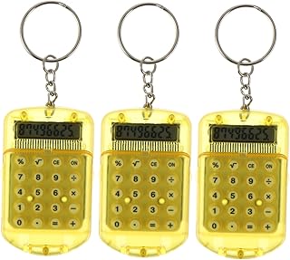NUSITOU 3 Pçs Calculadora De Chaveiro Calculadora De Crianças Chaveiros De Escritório Calculadora De Chaveiro Charme Jóias Chaveiro Calculadora Mini Calculadora De Estudantes Calculadora
