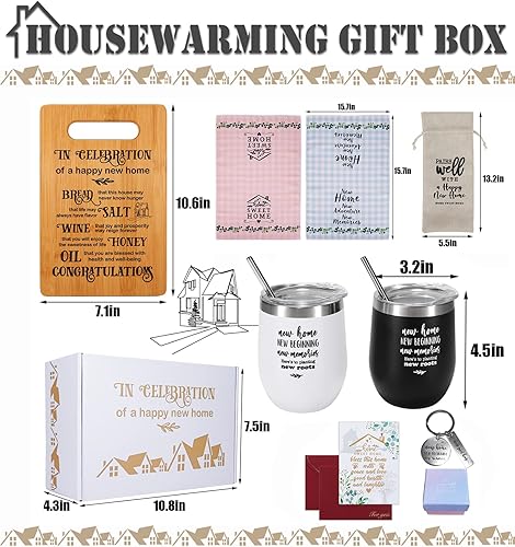 Miniatura 3 de Regalos de inauguración de la casa para el nuevo hogar, juego de regalo de inauguración de la casa, cesta para el primer propietario de casa,