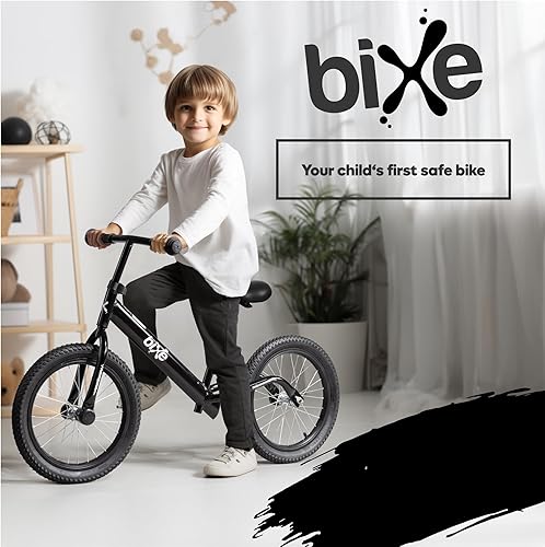 Miniatura 8 de Bicicleta de equilibrio Bixe: para niños grandes de 4, 5, 6, 7, 8 y 9 años - Bicicleta deportiva de entrenamiento sin pedales | Rueda de 16 pulgadas