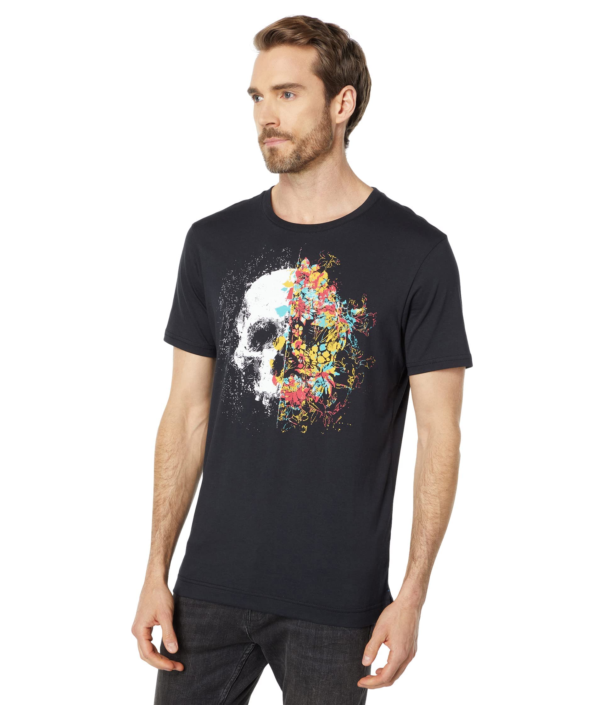 Robert Graham Designs mens Sugar Skull S/S Knit Tshirt T-Shirt