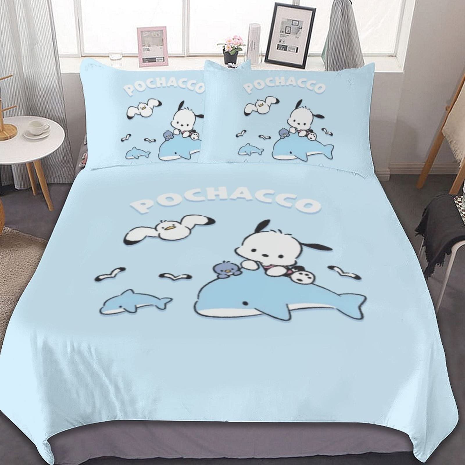 Amazon｜ポチャッコ 布団カバー 3点セット シングル シングル 枕カバー