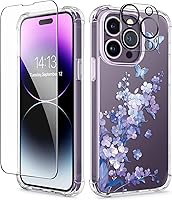 Vista 51 de GVIEWIN - Funda para iPhone 11 con protector de pantalla + protector de lente de cámara, cubierta protectora transparente suave de poliuretano