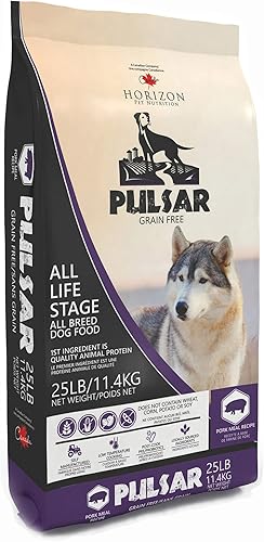 HORIZON PET NUTRITION Pulsar - Alimento seco para perros sin granos, sin OMG, denso en carne, para todas las etapas de la vida, 25 libras