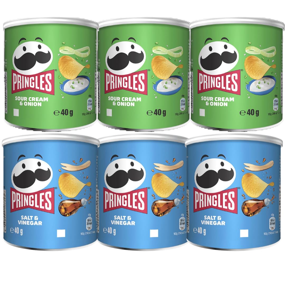 Buy Sour Cream & Onion Tub 40g x3 with Salt & Vinegar Tub 40g x3