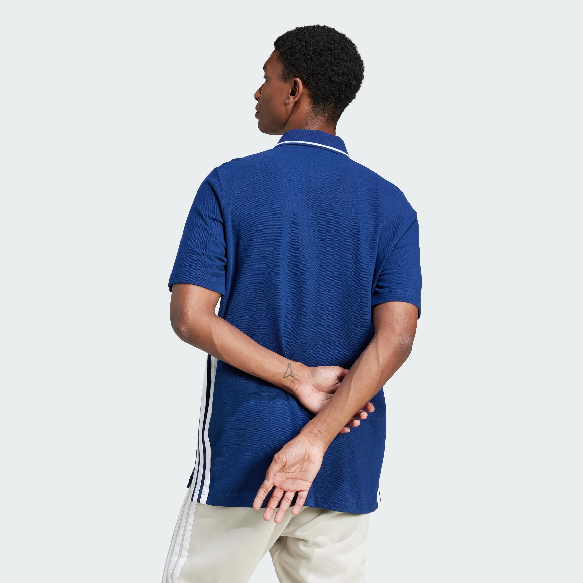 adidas Men's Essentials 3-Streifen Piqué Poloshirt