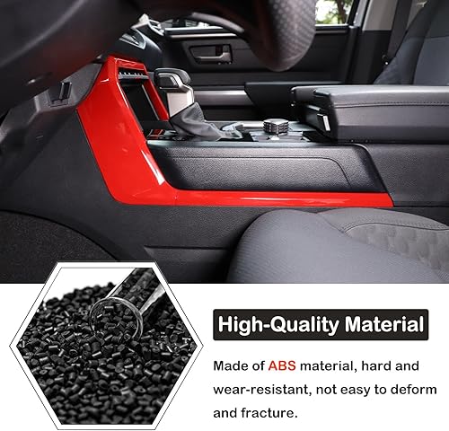 Miniatura 10 de Aunginsy Caja de cambios de la consola central de automóvil, cubierta de marco de panel de cambios, compatible con Toyota TundraSequoia 2022-2025,