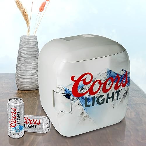 Miniatura 4 de Mini refrigerador termoeléctrico portátil de 12 latas de 7,9 litros, enfriador y calentador, refrigerador DC/AC para dormitorio, automóvil, oficina,