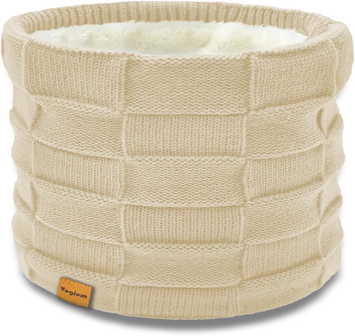 Kids Double-layer Knit Neck Warmer Gaiter | Thermal Fleece Face Cover for 6-14 Year Olds Boys Girls | Ski, Play