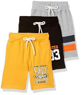 T2F Boy's Boxer Regular fit Cotton Shorts
