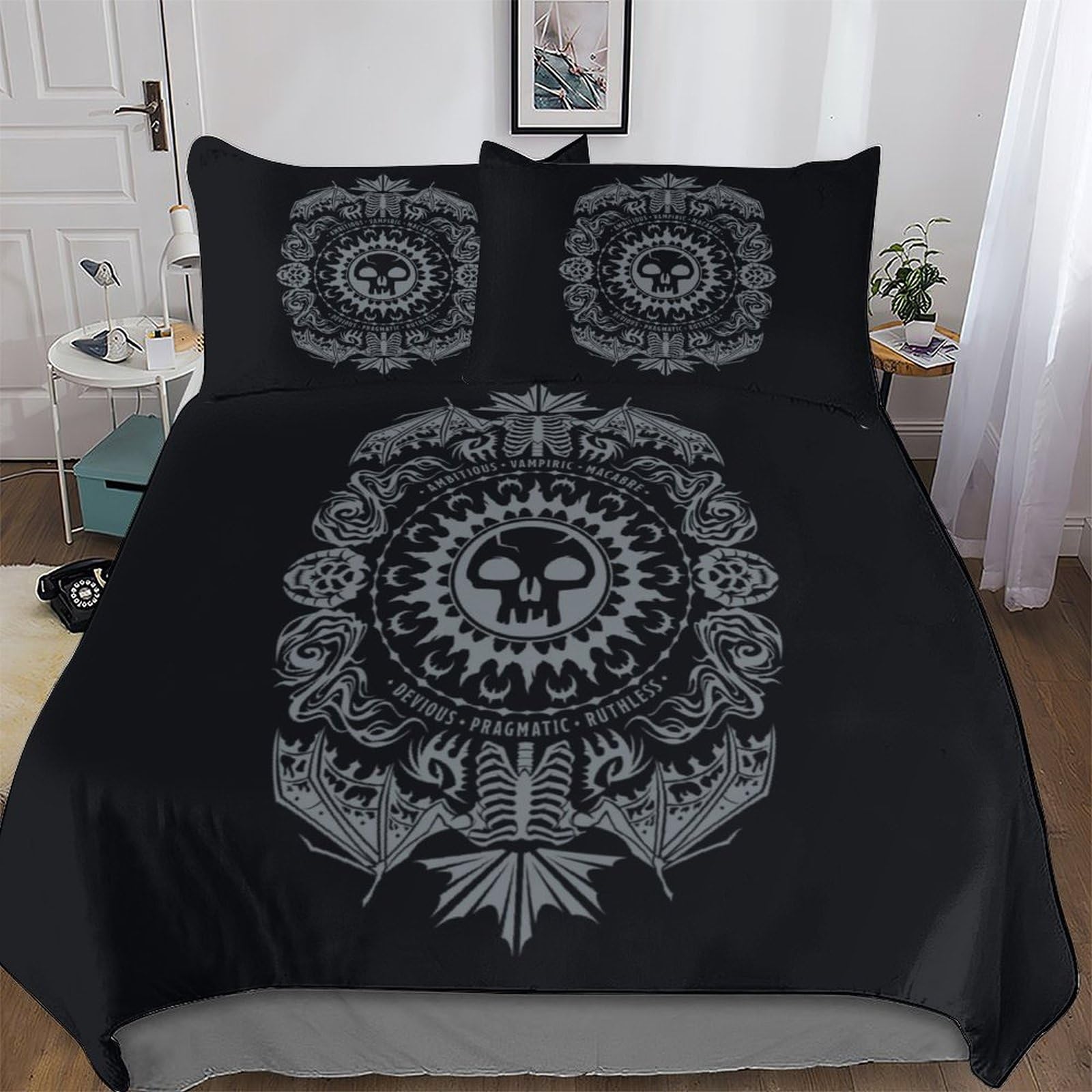 Parure de lit Viking 3 pièces avec housse de couette 200x200 et taies