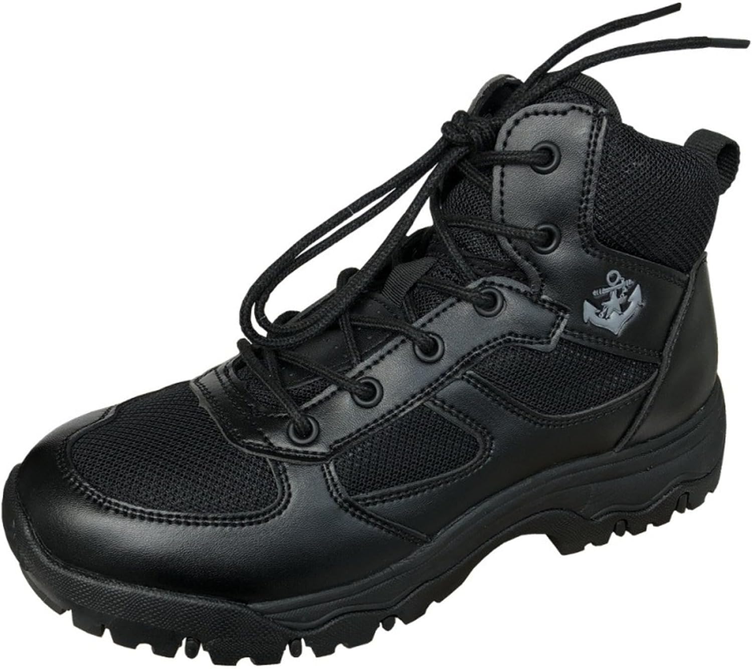 [GUREITOJP] メンズ ミリタリーブーツ レザー 編み上げ タクティカル 作業靴 砂漠靴 ミドルカット 春秋 コンバットブー