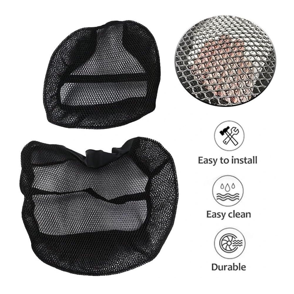 Cuscino Sella Moto Coprisedile in Rete 3D per Hon┐da per NC 750 per NC750 X per NC700X per NC700XD per NC700S Coprisedile con Cuscino in Tessuto di Nylon Antiscivolo
