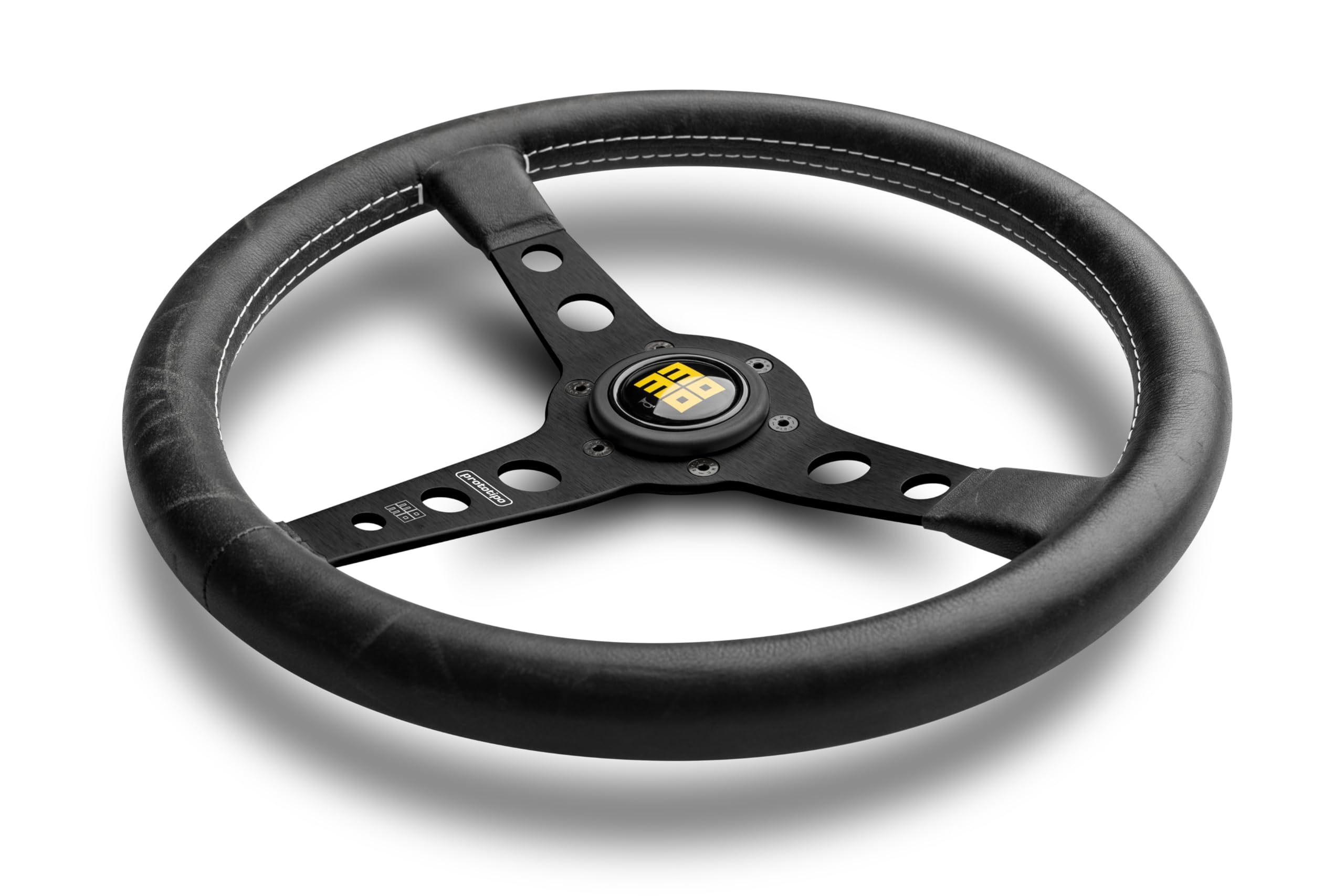 MOMO prototipo 345mm （350mm） Momo 350mm Prototipo Steering Wheel - Black Edition - JHPUSA