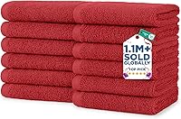 Vista 94 de DAN RIVER Paquete de 6 toallas de mano de alta calidad (16 x 28 pulgadas), 100% algodón, ultra suaves, ligeras, altamente absorbentes, para baño