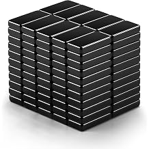 MIKEDE 110 Pcs Magnets, Waterproof Strong Neodymium Bar Magnets with Epoxy Coating and Adhesive, Rare Earth Magnet, Strong Magnet Heavy Duty for Tool Room, Kitchen, Whiteboard - 0.39 x 0.19 x 0.08 in