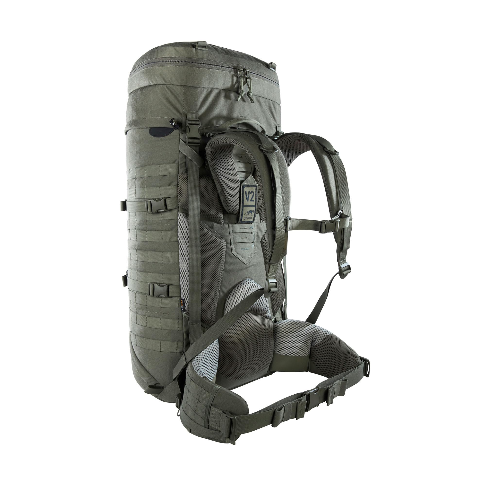 Tasmanian Tiger TT Base Pack 75 Modularer, erweiterbarer Einsatz-Rucksack 75L bis 90L Volumen, Ergonomischer Trekking-Rucksack mit Molle-System