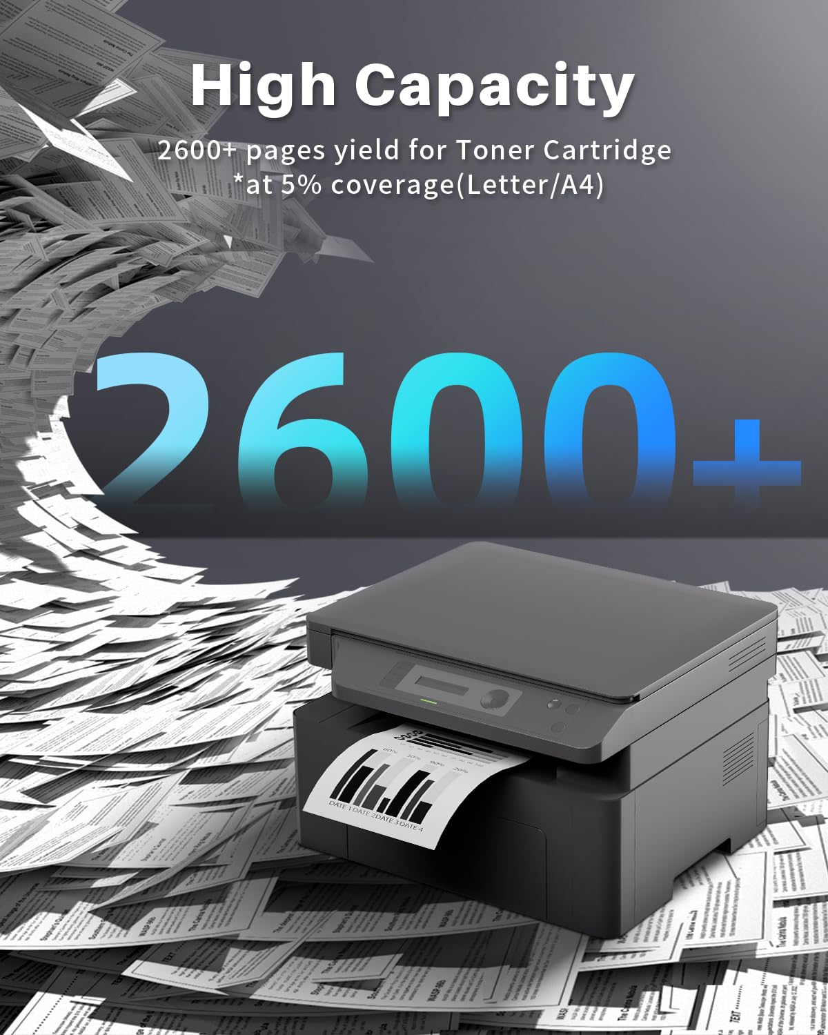 INK4U TN2220 Cartucce di Toner Compatibili per Brother TN 2220 TN2010 per MFC-7360N 7460DN, DCP-7065DN 7055, FAX-2840 2845 HL-2130 2132 2230 2135W 2250DN 2270DW 2280DW Stampanti (2 Nero)