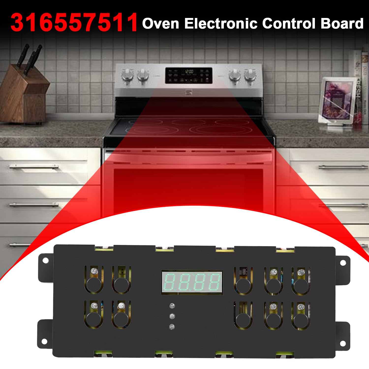 316207511 - Placa de circuito de control electrónico para horno/estufas/estufas, piezas de repuesto para Frigidaire/Kenmore/Tappan/Kelvinator/Gibson/Philco